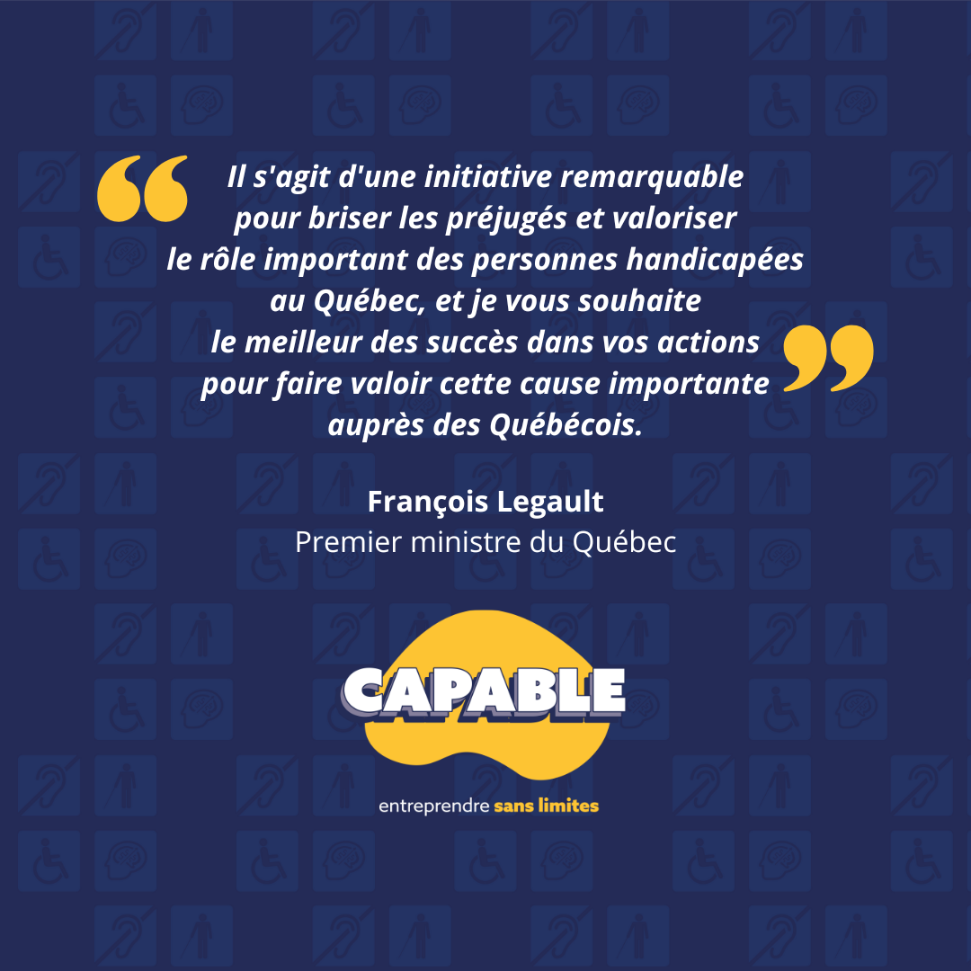 Citation de François Legault, premier ministre du Québec