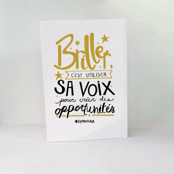 Carte de vœux inspirante pour saisir les opportunités